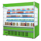 Komercyjny samoobsługowy wielopółkowy otwarty agregat chłodniczy z 4 warstwowymi czynnikami chłodniczymi R404a